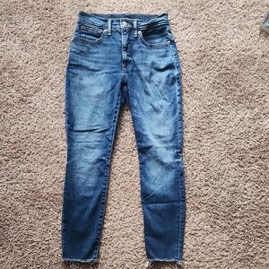 Lucky Brand Dark Blue High-Rise Skinny Jeans